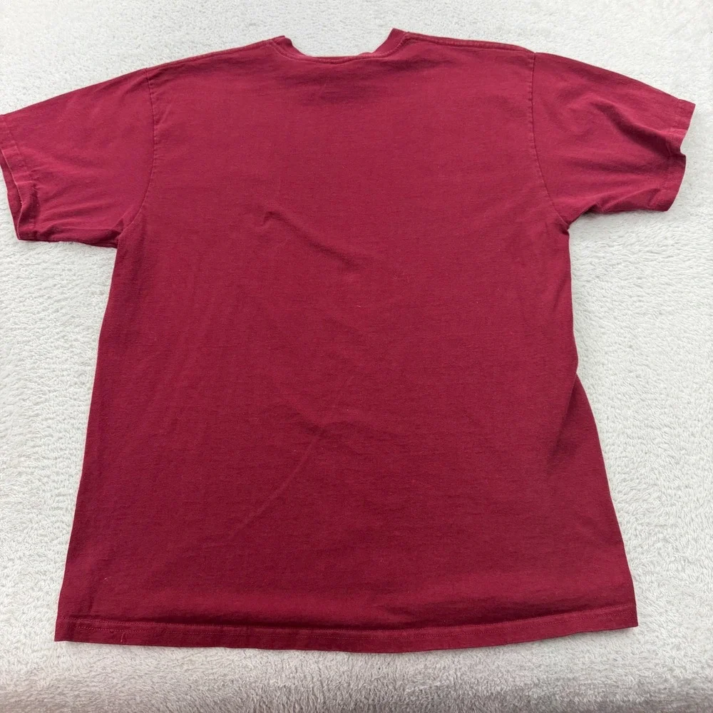 VTG 90s Nike Men's‎ Burgundy TShirt Small Swoosh Logo Size Large Made in Mexico